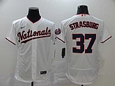 Nationals 37 Stephen Strasburg White 2020 Nike Flexbase Jersey,baseball caps,new era cap wholesale,wholesale hats